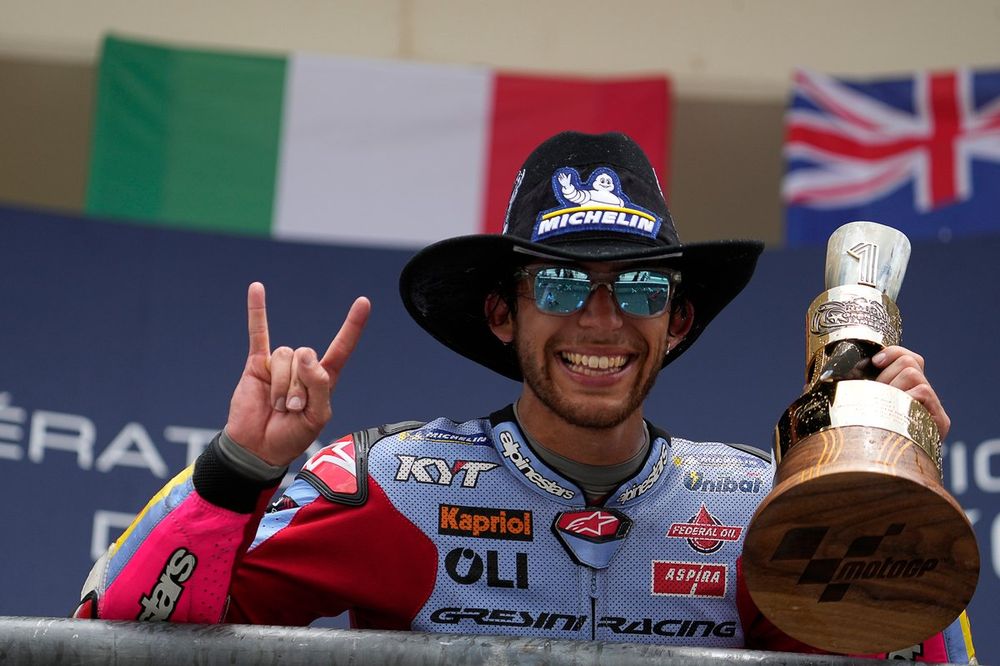 Podium: Race winner Enea Bastianini, Gresini Racing MotoGP