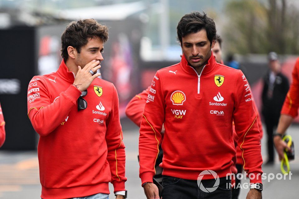 Charles Leclerc, Scuderia Ferrari, Carlos Sainz, Scuderia Ferrari