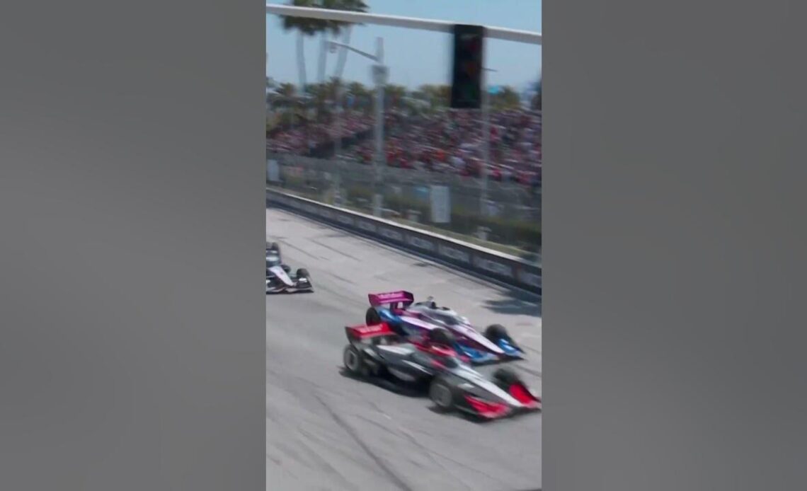 POWER move at IndyCar Long Beach start 😤