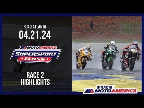 Supersport Race 2 at Road Atlanta 2024 - HIGHLIGHTS | MotoAmerica