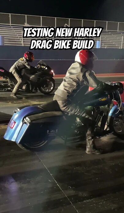 Testing a New Harley Drag Bike Build