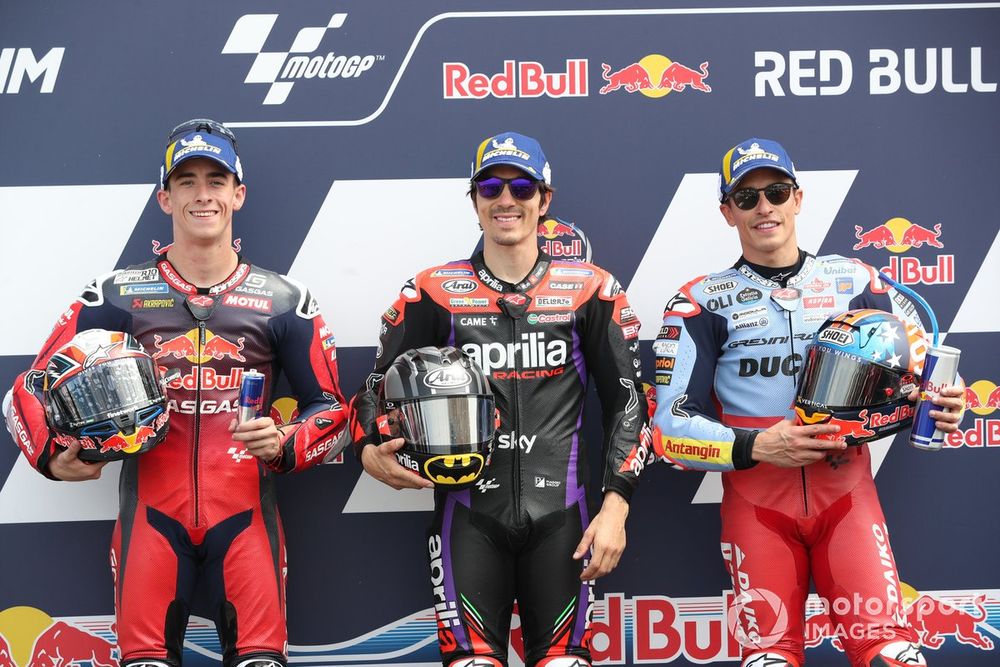 Pedro Acosta, Red Bull GASGAS Tech3, Maverick Vinales, Aprilia Racing Team, Marc Marquez, Gresini Racing