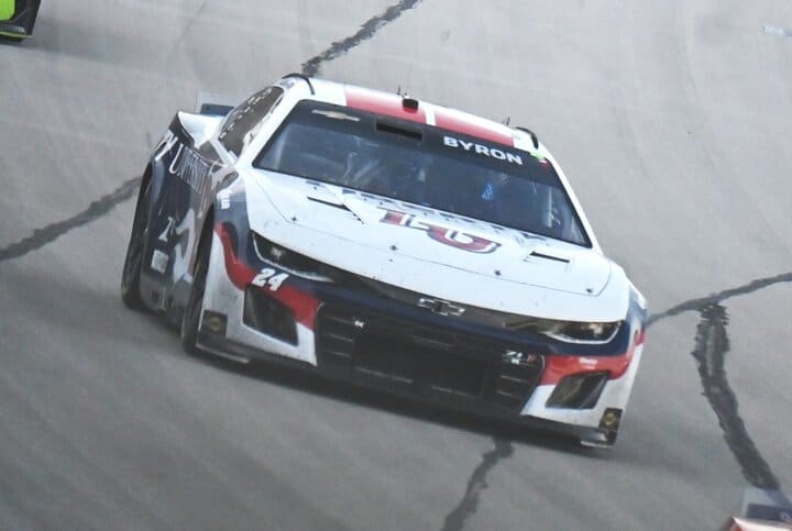William Byron during the AutoTrader EchoPark Automotive 400 at Texas Motor Speedway, 4/14/2024 (Photo: Phil Allaway)