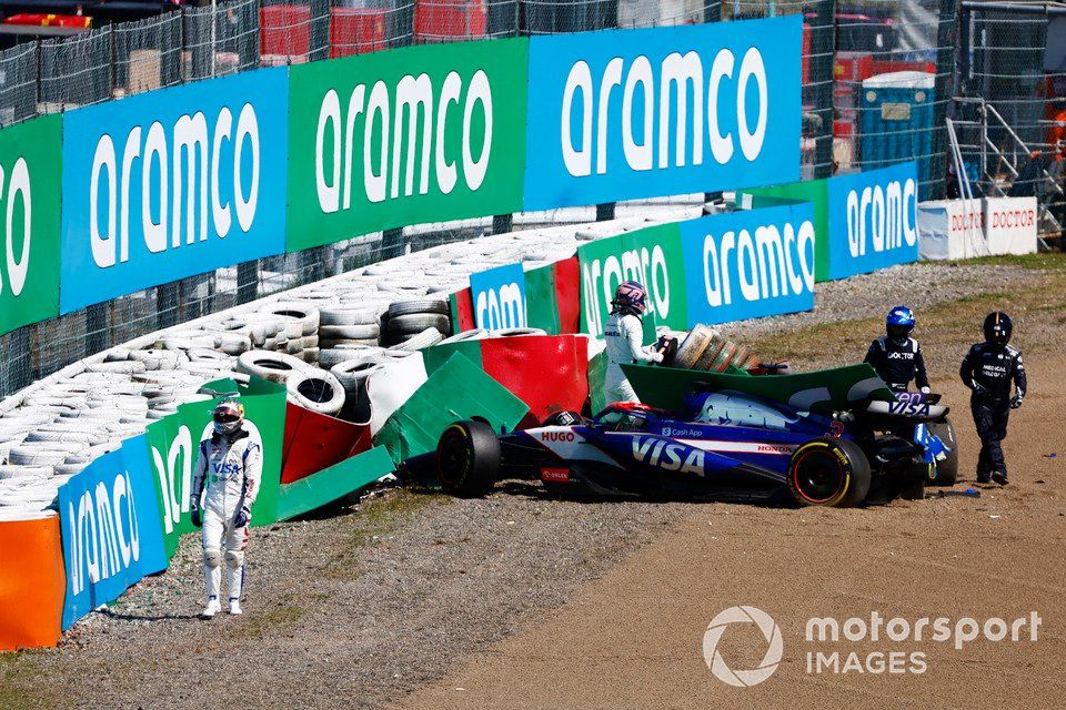 Albon damaged a second chassis of the season in Japan