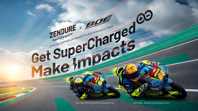 Zendure Powers Forward with BOÉ Motorsports in MotoGP World Championship 2024