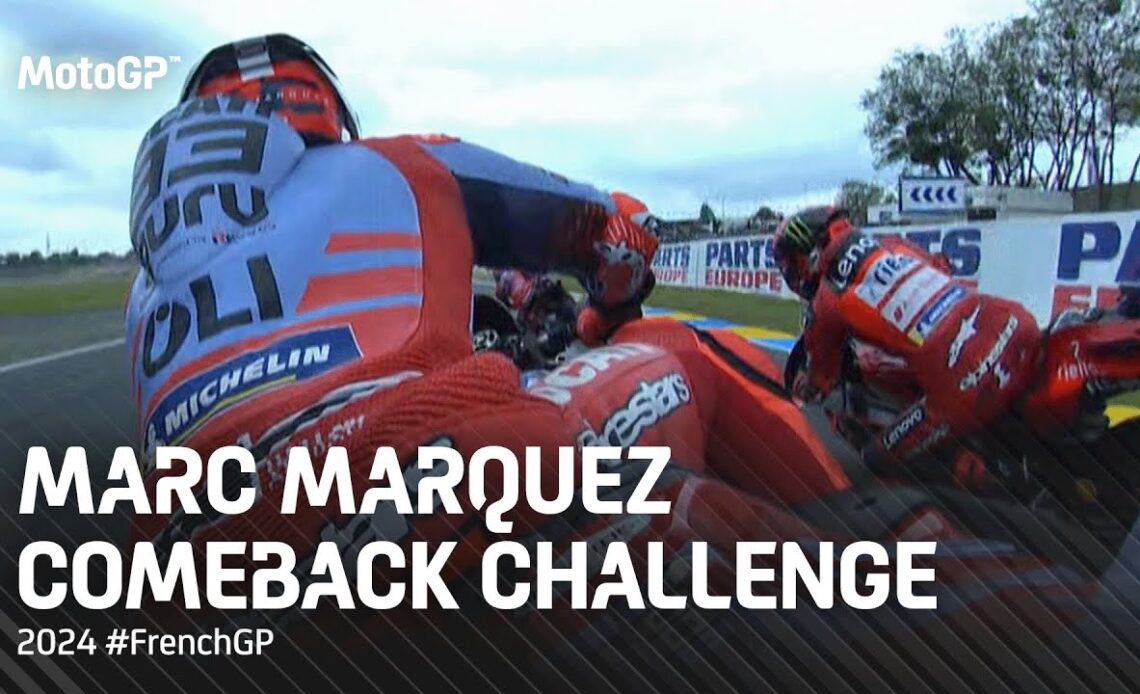 13th ⏩ 2nd from Marc Marquez' onboard 🎥 | 2024 #FrenchGP