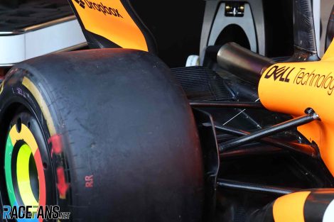 McLaren rear suspension, Saudi Arabian Grand Prix, 2024