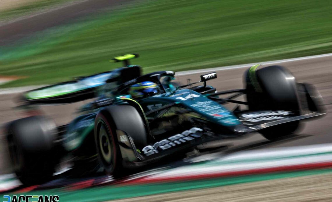 Fernando Alonso, Aston Martin, Imola, 2024