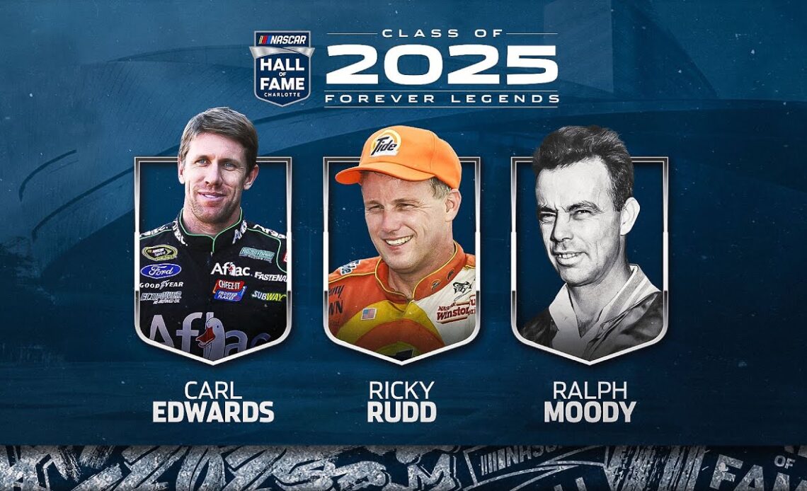 Carl Edwards, Ricky Rudd and Ralph Moody voted into the 2025 NASCAR Hall of Fame class