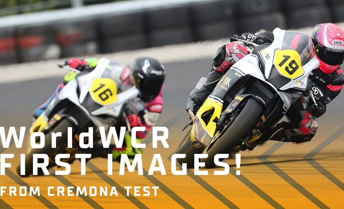 First track-action images from historic WorldWCR test in Cremona! 🟡 | 2024 #WorldWCR