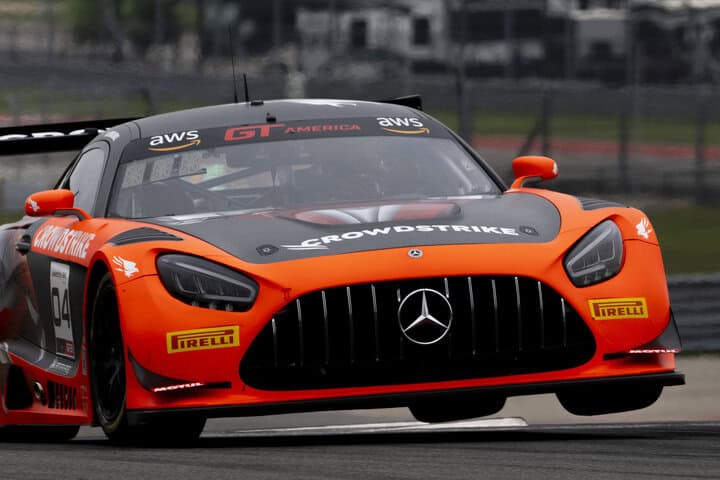 George Kurtz during GT America powered by AWS practice at Circuit of the Americas, 5/17/2024 (Photo: Brian Cleary/SRO Motorsports Group)