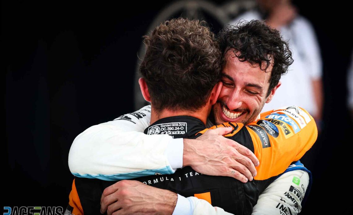 Lando Norris, Daniel Ricciardo, Miami International Autodrome, 2024