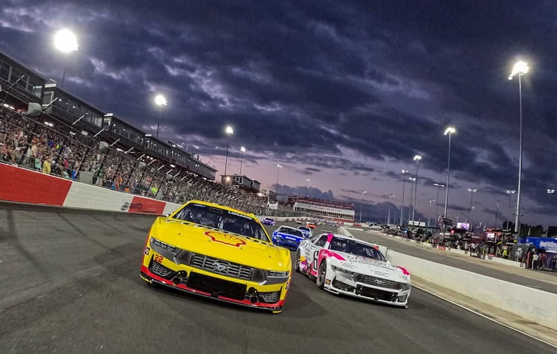 2024 Cup North Wilkesboro All-Star Race pack racing II - Joey Logano, No. 22 Team Penske Ford, and Brad Keselowski, No. 6 RFK Racing Ford (Credit: Sean Gardner/Getty Images via NASCAR Media)