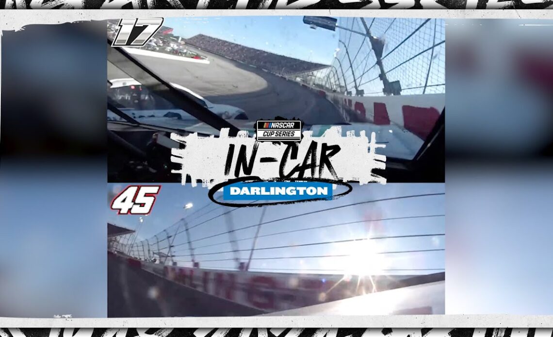 In-car: Ride with Chris Buescher, Tyler Reddick as the two make contact at Darlington