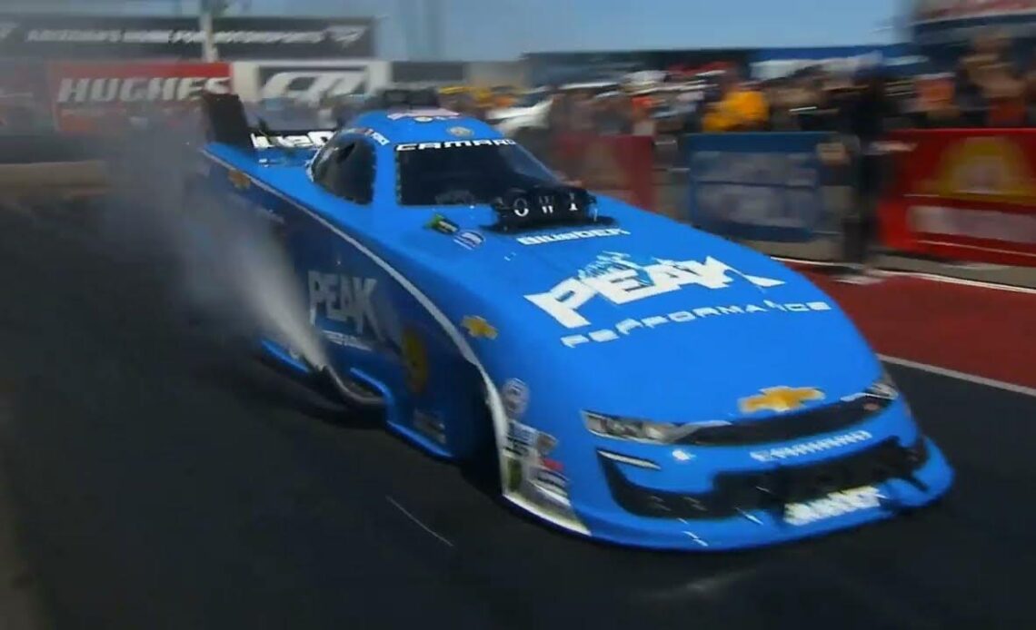 John Force, Jim Campbell, Funny Car, Rnd 1 Eliminations, Mission Foods Drag Racing Series, 39th annu