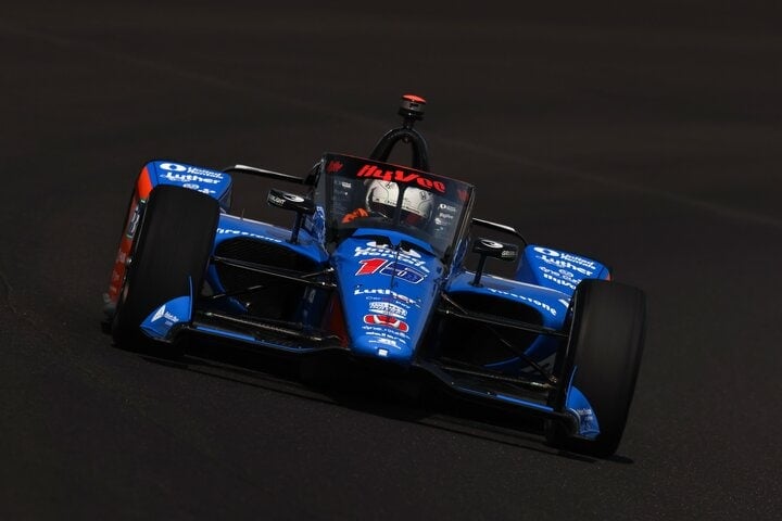 Graham Rahal during Practice No. 4 for the Indianapolis 500, 5/16/2024 (Photo: Chris Owens/Penske Entertainment)