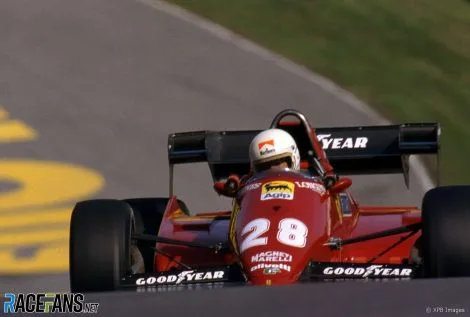 Rene Arnoux, Ferrari, Brands Hatch, 1983