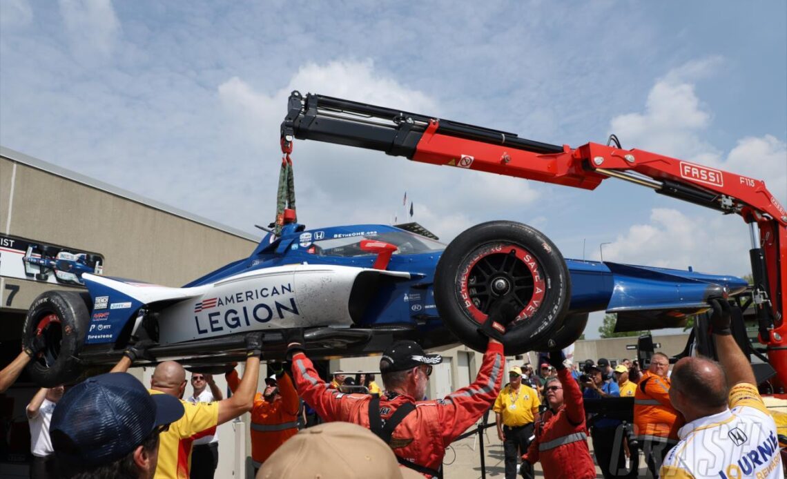 Marcus Ericsson and Linus Lundqvist in big crashes in Indy 500 Practice 4 | IndyCar