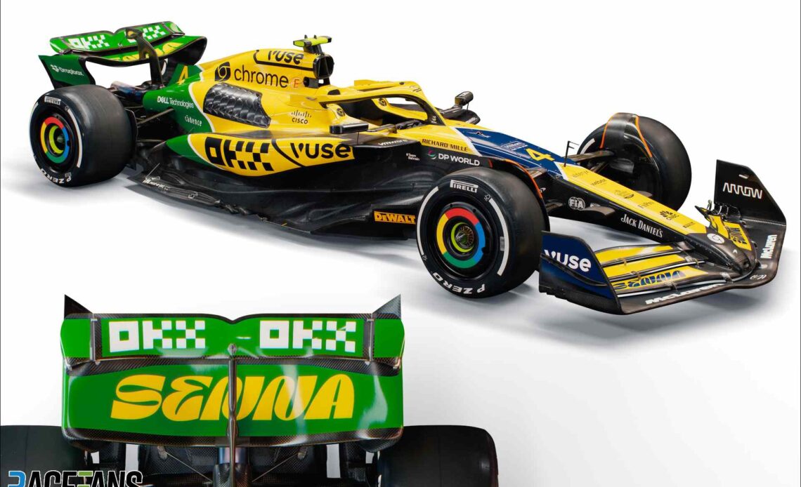 McLaren's Ayrton Senna livery for 2024 Monaco Grand Prix