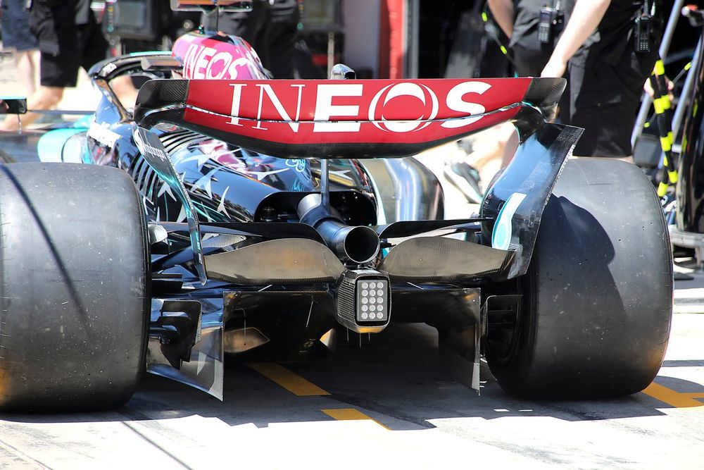 Mercedes F1 W15 rear detail