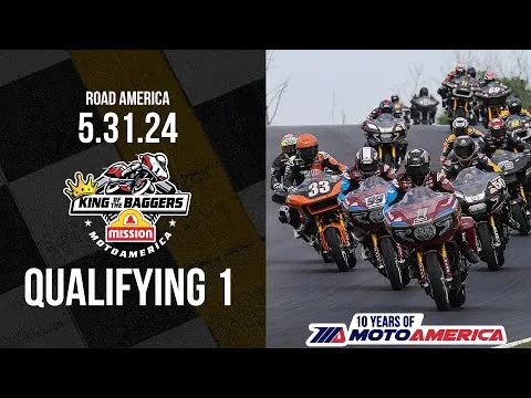 Mission King of the Baggers Qualifying 1 at Road America 2024 | MotoAmerica