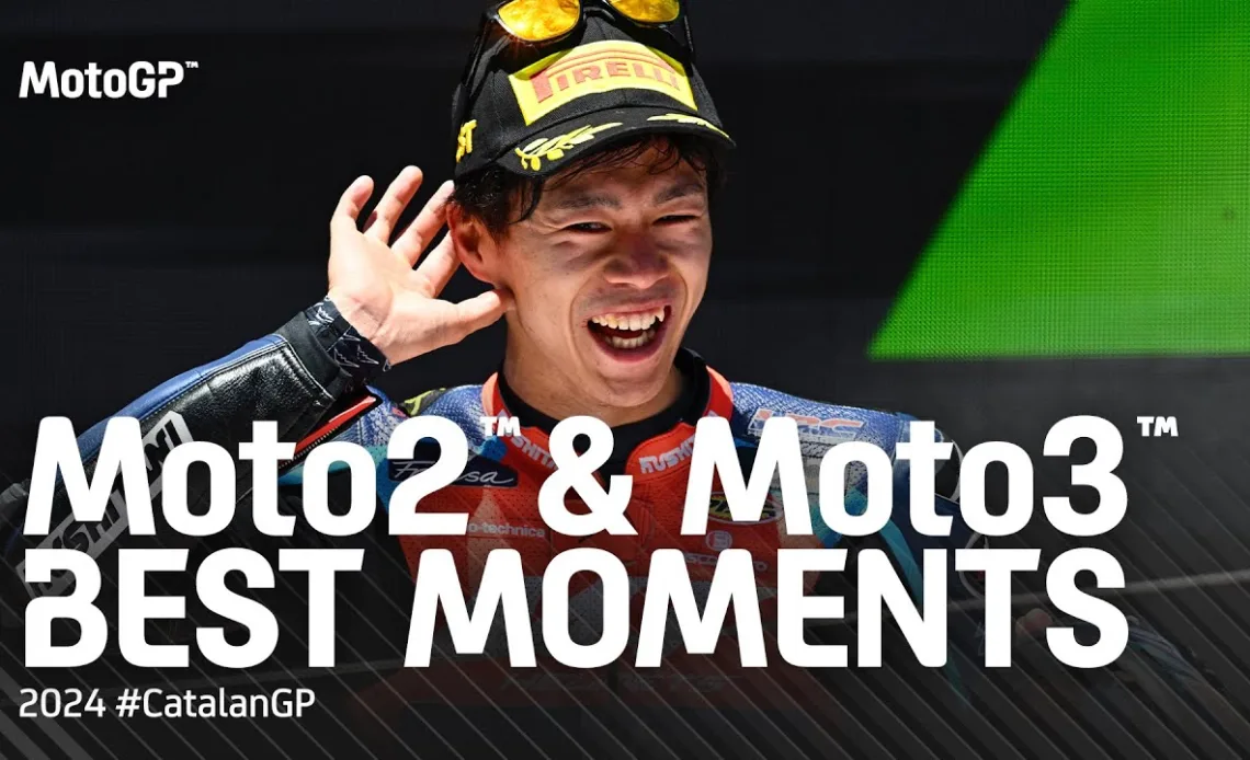 Moto2™ & Moto3™ Best Moments! 🙌 | 2024 #CatalanGP