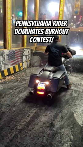 Pennsylvania Rider Dominates Burnout Contest! 🔥