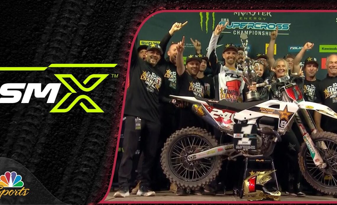 RJ Hampshire clinches 250 Supercross West title, Tom Vialle takes East | Motorsports on NBC