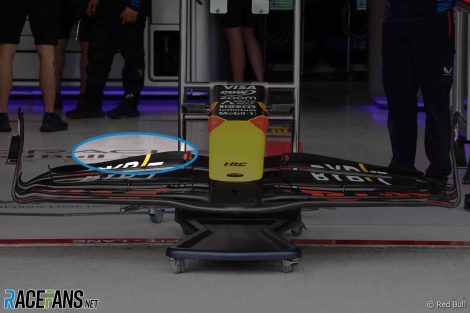 Red Bull front wing, Suzuka, 2024