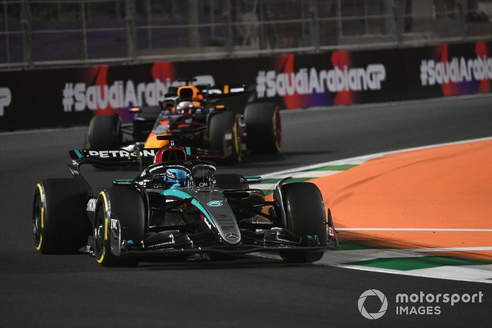 Russell "all for" having Verstappen as Mercedes F1 team-mate