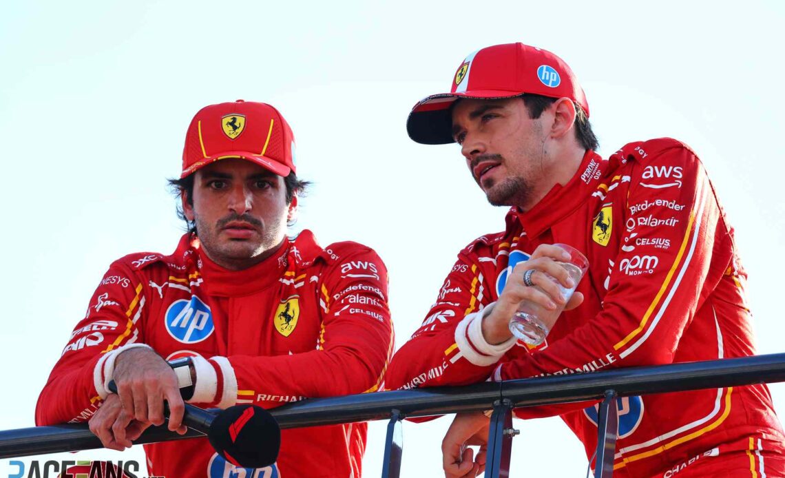 Carlos Sainz Jnr, Charles Leclerc, Ferrari, Monaco, 2024