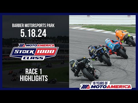 Stock 1000 Race 1 at Alabama 2024 - HIGHLIGHTS | MotoAmerica