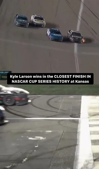 THE CLOSEST FINISH IN NASCAR CUP SERIES HISTORY 📸