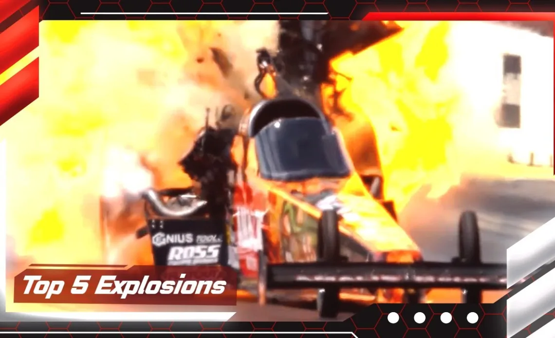 Top 5 explosions from the NHRA New England Nationals