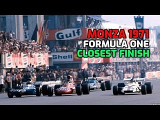 Year 1971- Watch the closest finish in Formula One history incredible images of Formula One in Monza where 5 cars arrive in a space of 61 hundredths