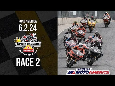Mission King of the Baggers Race 2 at Road America 2024 -  FULL RACE | MotoAmerica