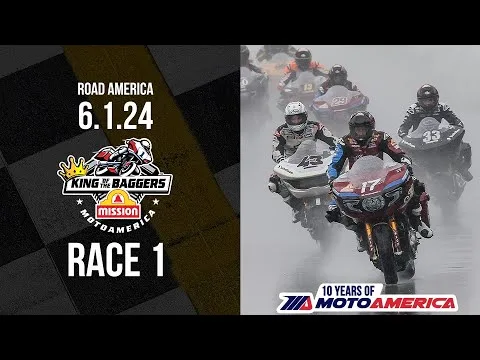 Mission King of the Baggers Race 1 at Road America - FULL RACE | MotoAmerica