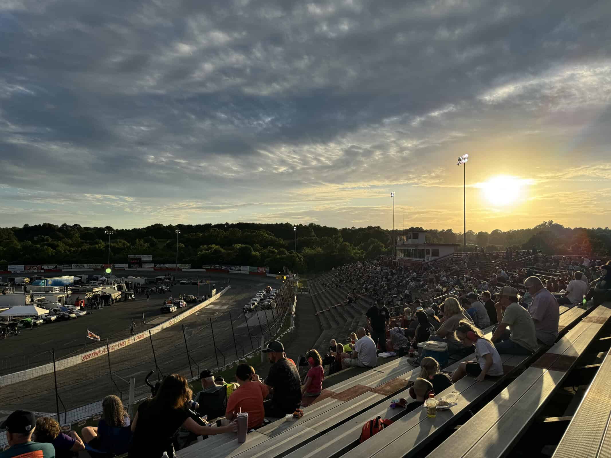 Hickory Motor Speedway Late Model Stock Turn 4 Sunset 2024 Folsom