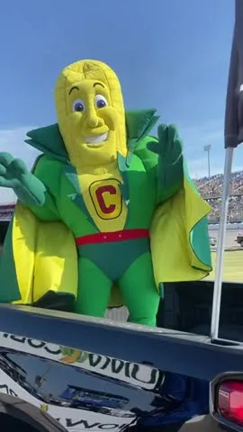 “Because 🌽 is awesome” #nascar