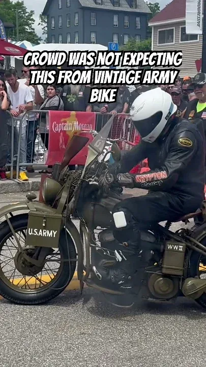 Crowd was NOT Expecting This From Vintage 1942 Harley In Hill Climb Competition