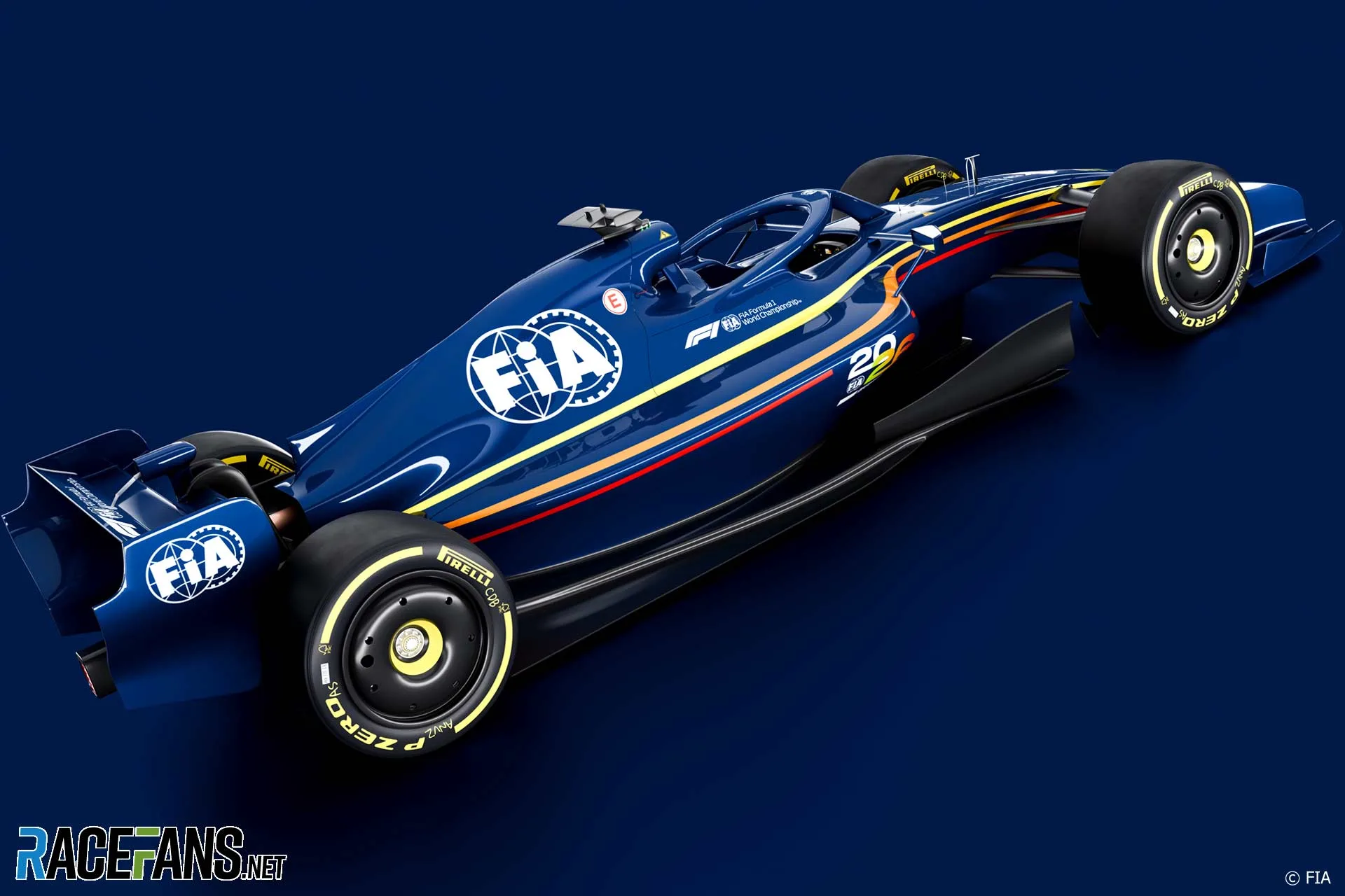 2026 F1 car rendering - rear side
