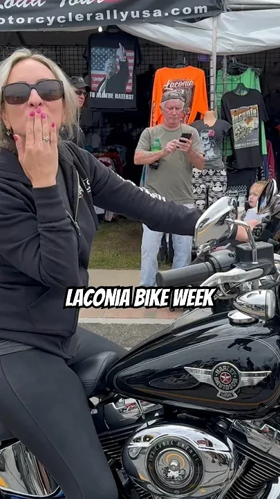 Female Rider LOVES Laconia Bike Week