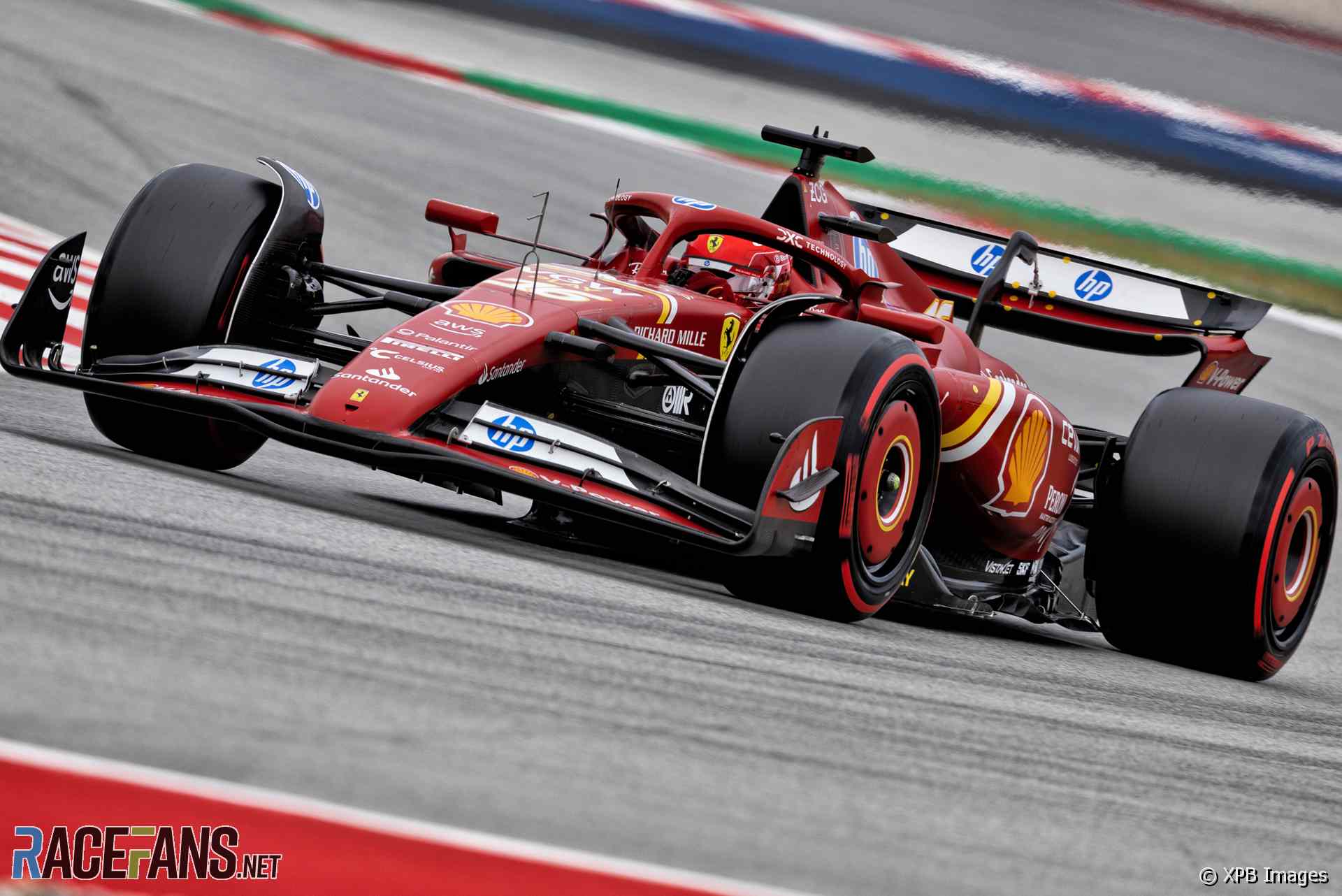 Charles Leclerc, Ferrari, Circuit de Catalunya, 2024