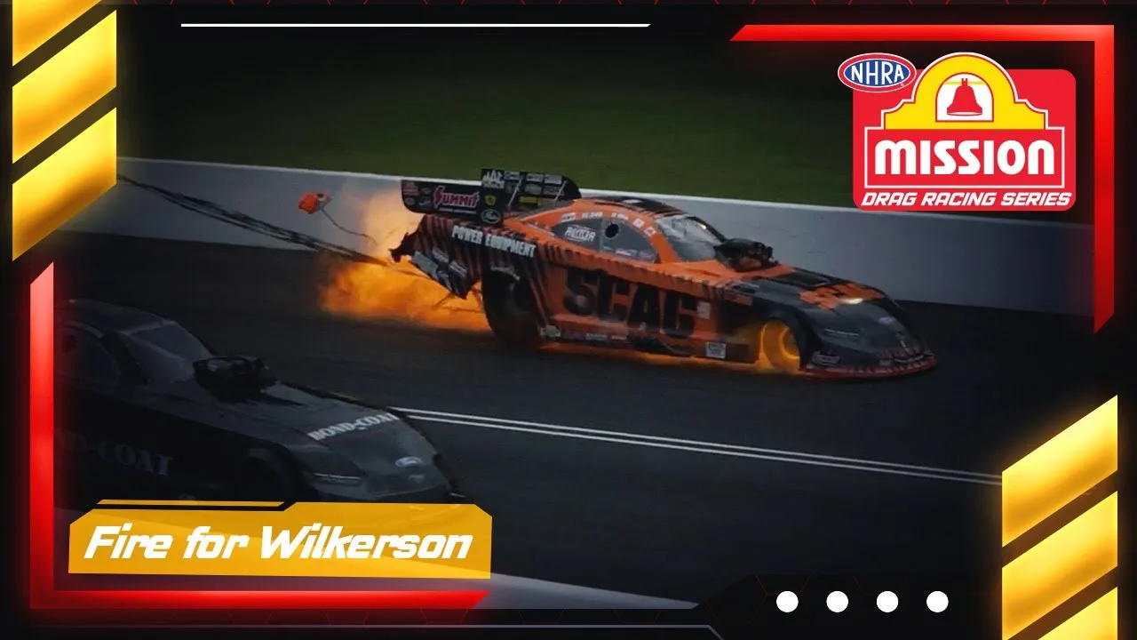 Fire for Daniel Wilkerson at the Super Grip NHRA Thunder Valley Nationals