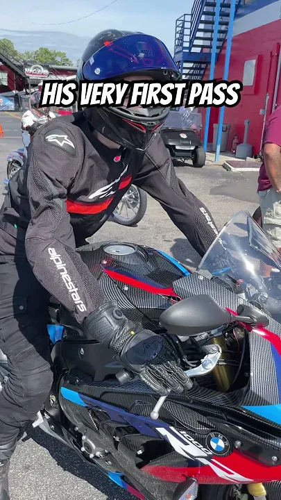 His Very FIRST Pass Down the Drag Strip on a Motorcycle!