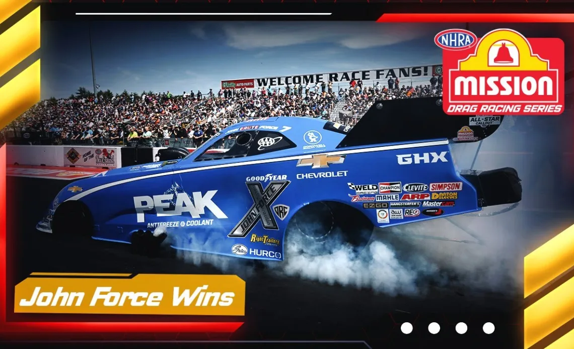 John Force takes his second Wally of the season