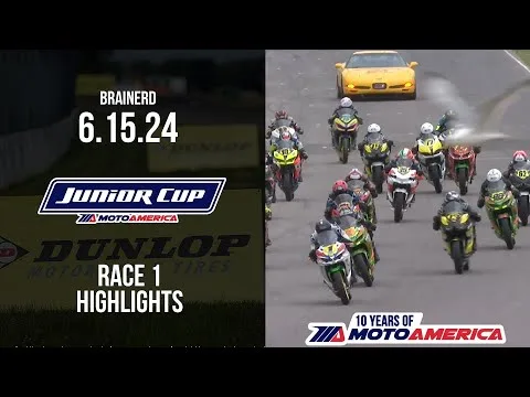 Junior Cup Race 1 at Brainerd 2024 - HIGHLIGHTS |  MotoAmerica