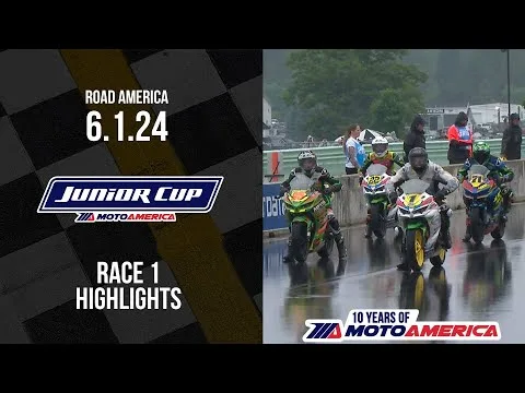 Junior Cup Race 1 at Road America 2024 - HIGHLIGHTS | MotoAmerica