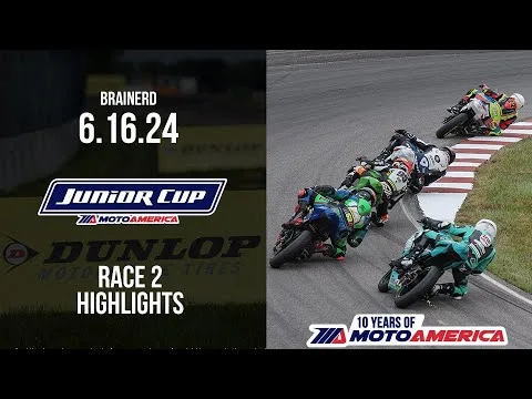 Junior Cup Race 2 at Brainerd 2024 - HIGHLIGHTS | MotoAmerica