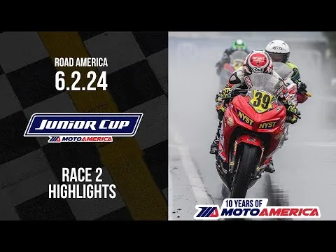 Junior Cup Race 2 at Road America 2024 - HIGHLIGHTS | MotoAmerica